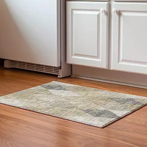 Addison Rugs Mayfield AMF962 Wheat 1'8" x 2'6" Indoor Premium Machine Washable Rug, Silky Soft, Easy Clean, Non Shedding, Bedroom, Living Room, Dining Room, Kitchen, Rug