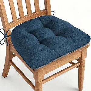 AddGrace Chair Cushions for Dining Chairs 1 Pack 18"x17"x3" Navy