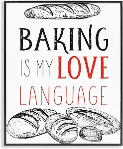 Baking My Love Language Kitchen, 16 x 20 Inch Framed Gicle Print