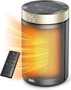 DREO Space Heater, Portable Electric Heaters for Indoor Use with Thermostat