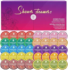 40 Pcs Shower Steamers Bath Bombs Aromatherapy Gifts for Women