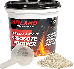 Rutland Creosote Remover, Fireplace, Wood Stove & Chimney Cleaner, 2 lb Tub