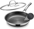 Non Stick Frying Pans, 12 inch Hybrid Fajita Pans with Lid