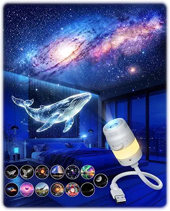 Galaxy Starry Sky Night Light Projector Plug and Play HD