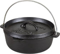 Stansport 2 QT Pre-Seasoned Cast Iron Dutch Oven Flat Bottom (16019-20)