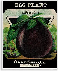 Vintage Garden Eggplant Floral Print, 16 x 20 Inch Framed Gicle Print