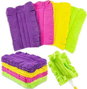 8 Pack Reusable Duster Pads Compatible with Swiffer Duster Refills