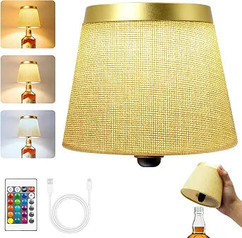 Wireless Bottle Lamp,Bottle Light with Remote Timer&Touch-Dimmable