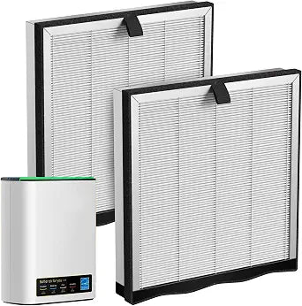 JF239 Replacement Filter Compatible with JF239/JF268 Air Purifier, 3-in-1 High Efficiency H13 True HEPA Activated Carbon Filter 2Pack