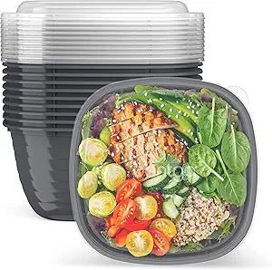 Bentgo Prep Food Storage Bowls with Lids, 10 Pack, PFAS & BPA-Free