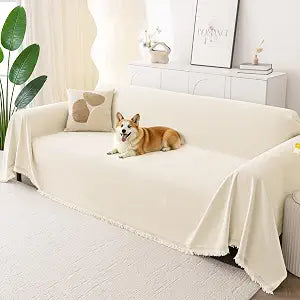 Smiry Couch Cover for Dogs, Chenille Sofa Covers for 3 Cushion Couch