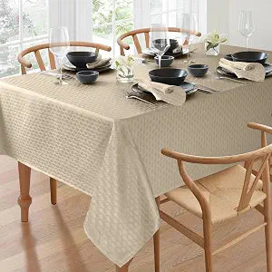 Lenox Olivia Tablecloth, Tan - 60" W x 84" L