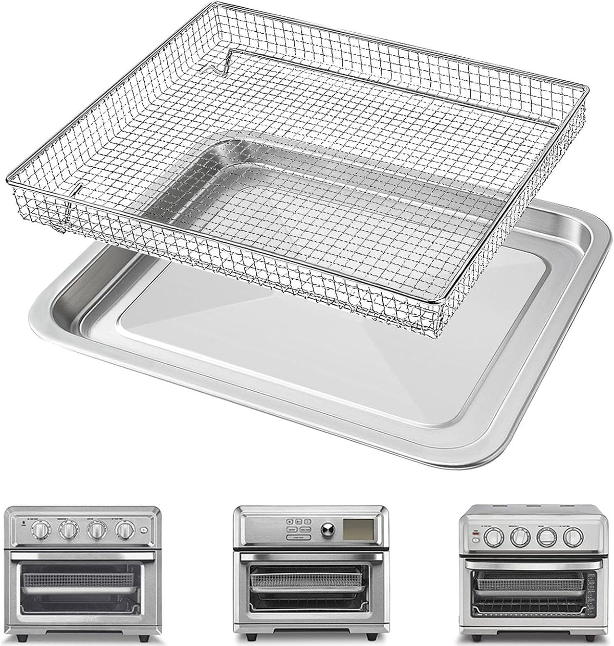 Air Fryer Tray Basket for Cuisinart TOA-60 TOA-65 TOA-70 Toaster Oven