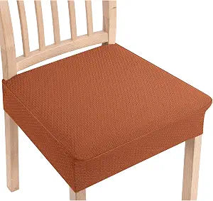 Smiry Stretch Jacquard Seat Covers for Dining Room Chairs Set of 6