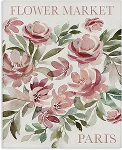 Stupell Industries Paris Flower Market Floral, 16 x 20 Inch Canvas Wall Art