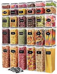JUJOJB 60PCS Airtight Food Storage Containers with Lids, BPA-Free