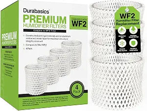 Durabasics [4 Pack] Humidifier Filters Compatible with Vicks Humidifier Filter Replacement - WF2 Humidifier Filter - Compatible with Vicks Starry Night Cool Mist Filters & Kaz Filters