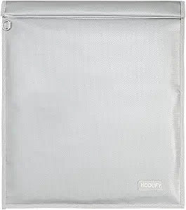 Hodufy Faraday Bag for Laptops (20 x 15 inches), Faraday Cage, Cell Phone Signal Jammer, Faraday Key Fob Protector, Fireproof & Water Resistant Bag, Anti-Theft Pouch, Anti-Hacking Case Blocker(Grey)