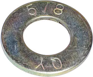 Hard-to-Find Fastener Grade 8 SAE Flat Washers, Stainless Steel Metal Hardware Washers for Automotive Repair, DIY, Home Improvement, Industrial Assembly, Construction, 5/8, Pack of 10