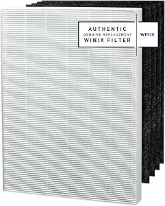 Genuine Winix 115115 Replacement Filter A for C535, 5300-2, P300, 5300, White/Black