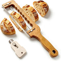 Solid Walnut Wood Bread Bow Knife and Lame Set