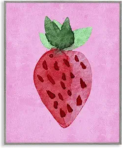 Bright Speckled Strawberry Fruit, 16 x 20 Inch Framed Gicle Print