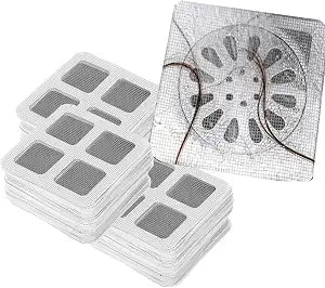 200 PCS Disposable Shower Drain Hair Catcher Disposable Drain Covers Sticker Shower Drain Catcher Stickers for Bathroom Bathtub Laundry Sink Kitchen Adhesive Shower Hair Catcher for Drain