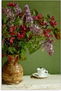 Stupell Industries Floral Teacup Still Life, 20 x 30 Inch Canvas Wall Art