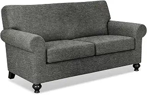 URBANLIFE 3-Piece Stretch Sofa Covers for 2 Cushion Couch, Gray