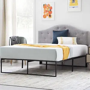 Linenspa Folding Metal Platform Bed Frame - Easy Assembly - Sturdy Steel - No Box Spring Needed - Underbed Storage - Mattress Foundation - 14" High - Traditional Design - Twin XL Size