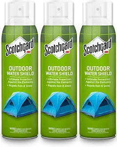 Scotchgard Outdoor Water Shield Fabric Protector Spray, Heavy Duty Water Repellent for Tents, Jackets, Backpacks, Patio Furniture and Outdoor Cushions - 3-Pack (10.5 oz Each)