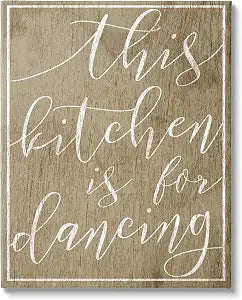 Stupell Industries Kitchen Dancing Typography, 24 x 30 Inch Canvas Wall Art