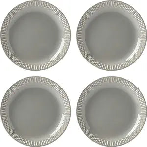 Lenox Gray Profile Stoneware 4-Piece Accent Plate Set, 3.95 LB (892133)