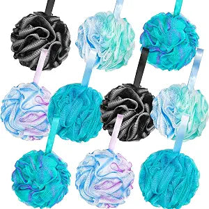 10 Pack Bath Sponge Shower Loofahs 40g,Mesh Pouf Bath Scrunchies Body Wash Puff,Body Scrubber Exfoliating Bath Sponge for Women and Men