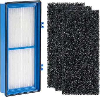 Air Purifier Filter Replacement Compatible with Holmes AER1 HAPF30AT and HAP242-NUC, 1 True HEPA Filters + 3 Carbon Pre-Filters