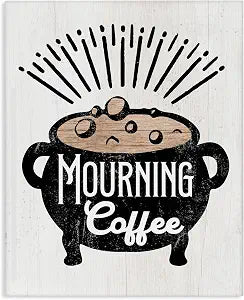 Stupell Industries Mourning Coffee Cauldron, 16 x 20 Inch Canvas Wall Art