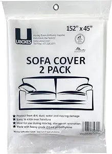 SOFA Moving Covers (2 Pack) - 45" x 152" - Moving & Storage Bags - UBOXES,Water resistant