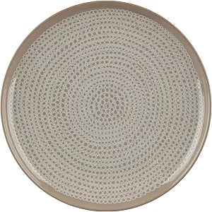 MARIMEKKO Oiva Siirtolapuutarha Dinner Plate  Refine Your Kitchen Dcor with Our Iconic Beige & White Stoneware  Stylish White Porcelain Dinner Plates to Elevate Your Dining Experience (10 in)