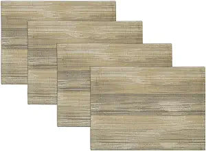 Elrene Home Fashions Villeroy & Boch Radcliffe Jacquard Woven Placemats, 14 Inches x 20 Inches, Set of 4
