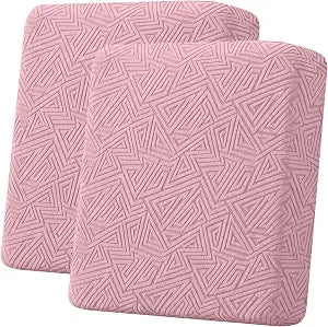 Super Stretch Couch Cushion Covers (2 Piece, Pink)