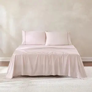 Lush Decor x Chuks Collins Linear Cotton Sheet Set 4 Piece Queen Hushed Violet - Queen Bed - Cotton - Purple - Luxury