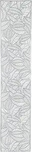 Home Details Leaf Laser Cut Table Runner | Kitchen | Dining Room | Place Setting | Dcor | Silver