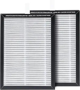 Only Suitable for Airmate AIR4-F-1 45" Bladeless Tower Fan, 2Pcs HEPA Filter & HEPA Filter Air Purifier 2in1