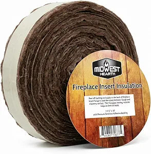 Midwest Hearth Fireplace Insert Insulation Strip, 1-1/2x10ft, Self-Adhesive