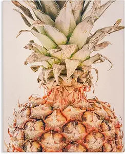 Stupell Industries Tropical Pineapple, 16 x 20 Inch Canvas Wall Art