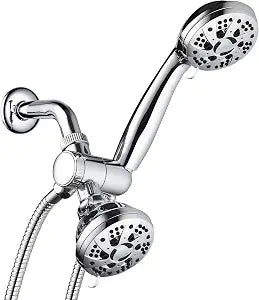 AquaDance Total Chrome High Pressure 3-way 48-setting Rain  Handheld Shower Head Combo  Angle Adjustable, Anti-Clog Jets, Tool-Free Installation - USA Standard Certified  Top U.S. Brand