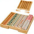 Simple Trending Bamboo Coffee Pod Holder Drawer, Natural