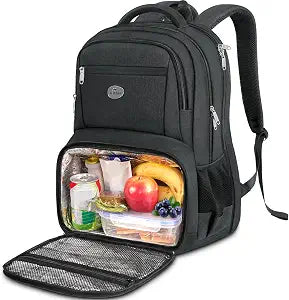 MATEIN Lunch Backpack for Men, 17 Inch Work Backpack with Lunch Compartment