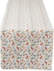 DII Autumn Afternoon Farmhouse Kitchen Thanksgiving & Fall Dcor for Home, Table Runner, 14x72, Crisp Leaves