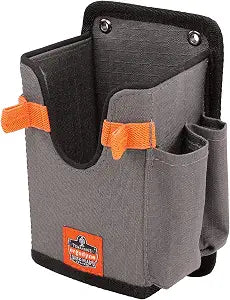 Ergodyne Squids 5543 Barcode Scanner Holder Equipment Mount for Gun Grip Mobile Computers, Handheld Bar Code Scanners, Fastener Straps to Attach to Forklift Gray Large